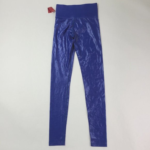 CARBON38 Strong Blue Takara Liquid Shine High Rise Leggings - Picture 3 of 3